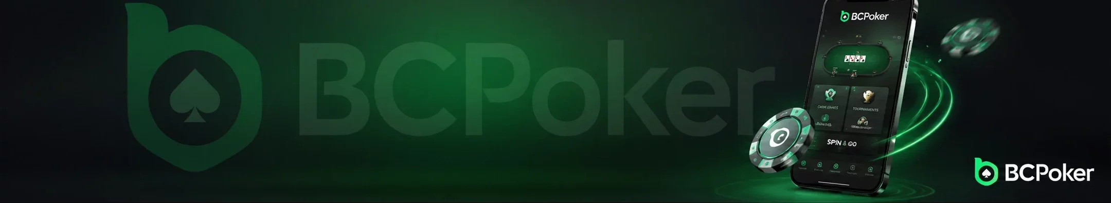 BCPoker ऐप स्मार्टफोन पर प्रदर्शित किया गया है, जिसमें पोकर गेम, टूर्नामेंट और मोबाइल सुविधाएँ दिखाई गई हैं।